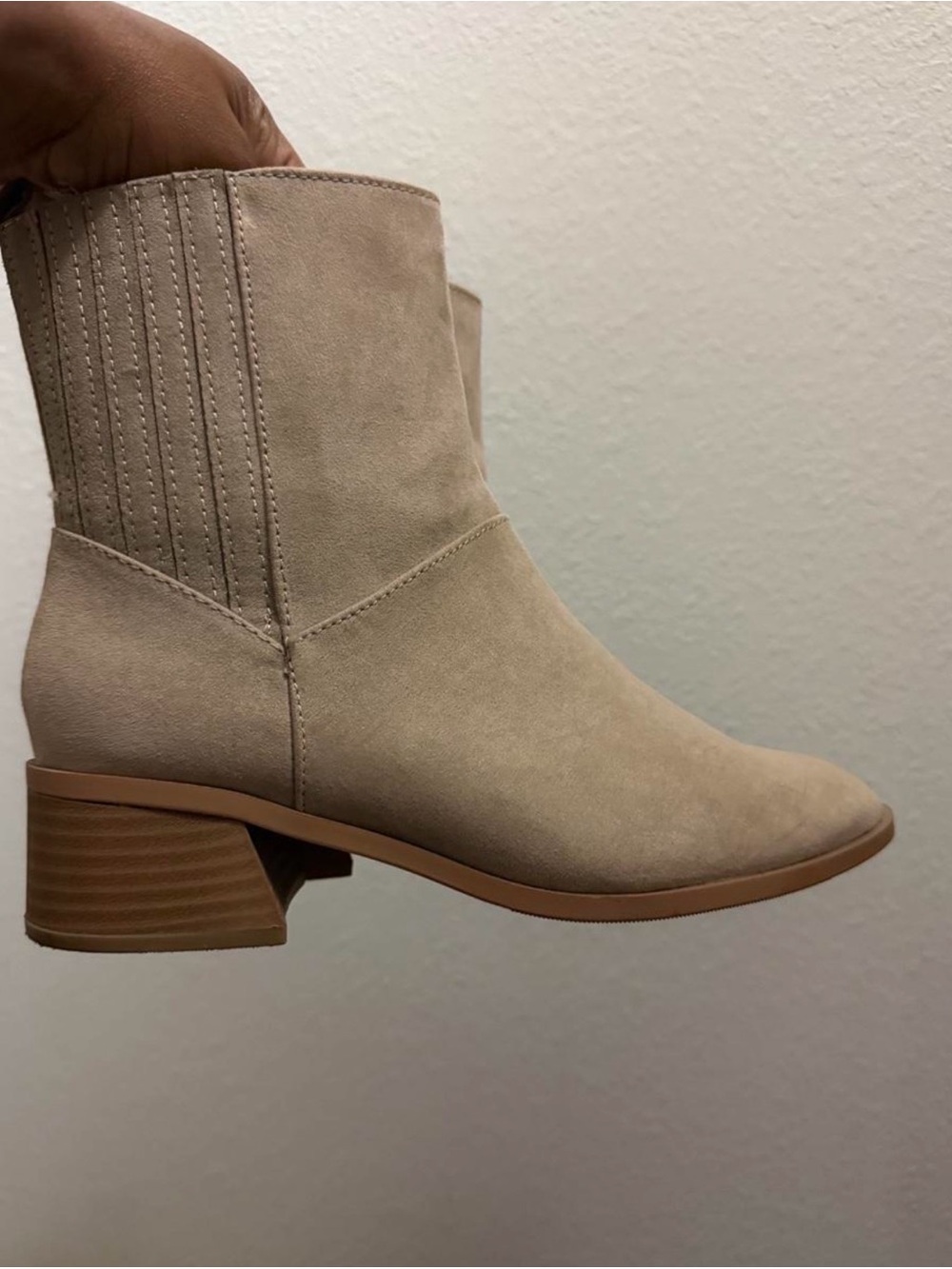 Universal Thread Ankle Boots- Beige Suede